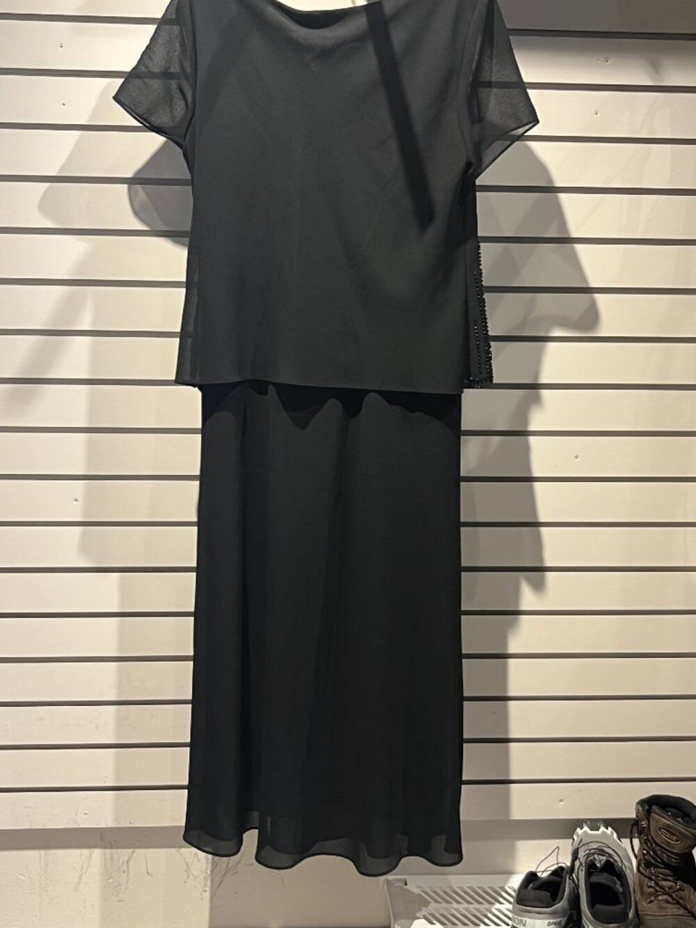 Coldwater Creek Black Tiered Formal Dress - Picture 7 of 9
